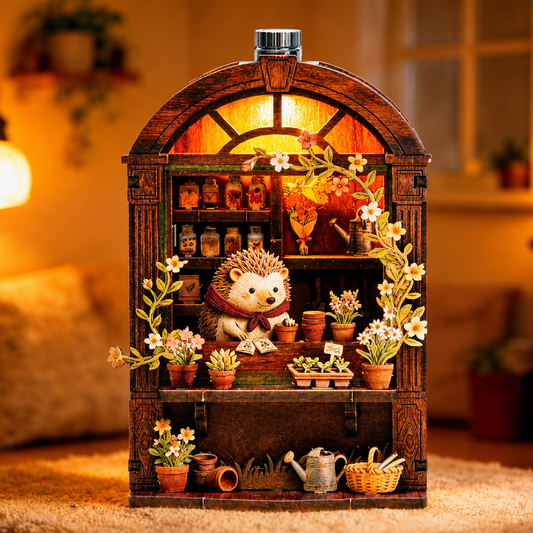 Hedgehog Flower Shop DIY Book Nook