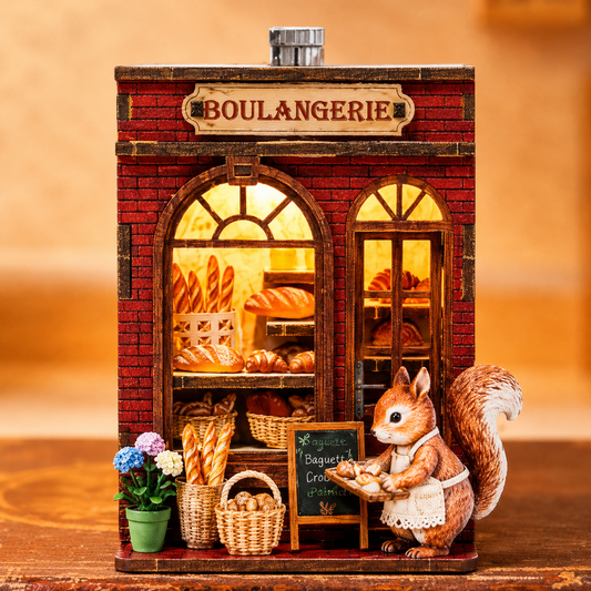 Squirrel Boulangerie DIY Book Nook