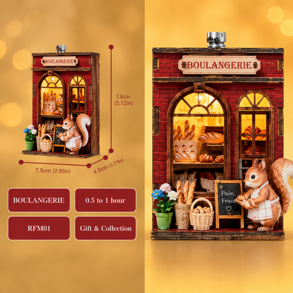 Squirrel Boulangerie DIY Book Nook