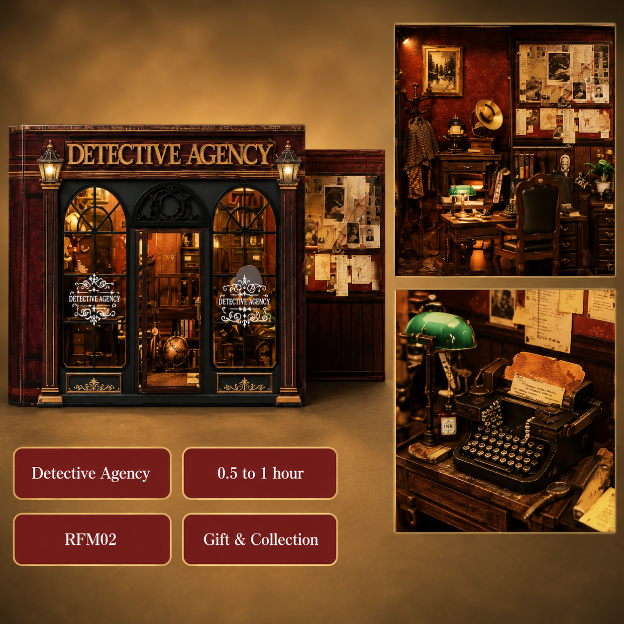 Detective Agency DIY Book Nook