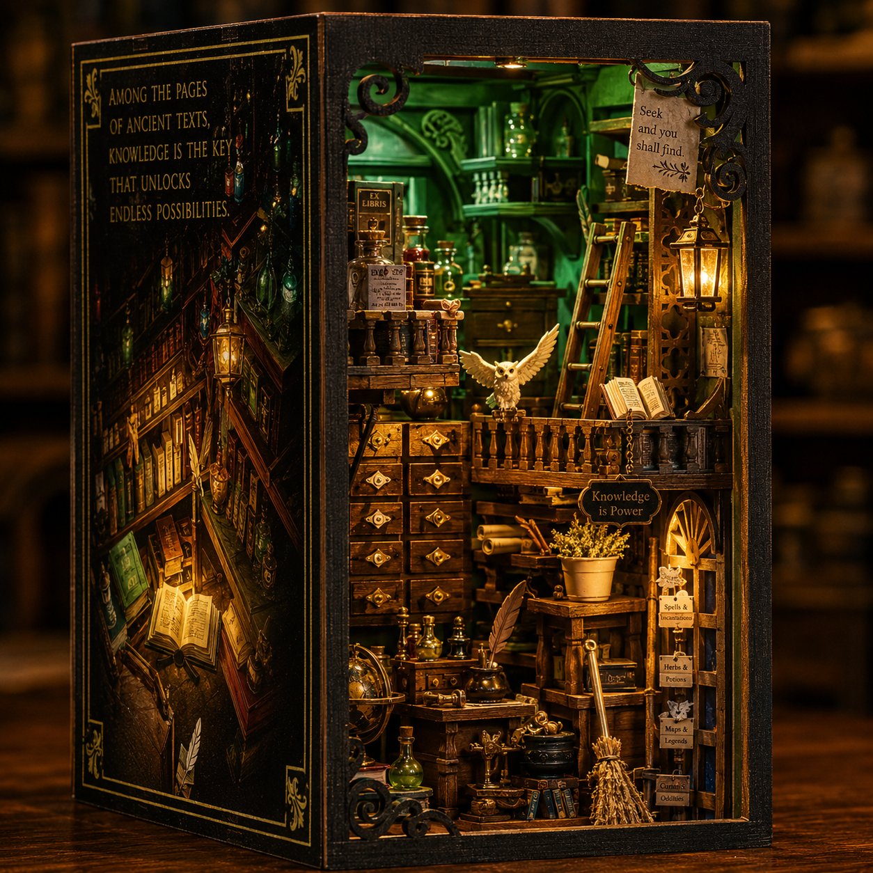 Arcane Library DIY Book Nook