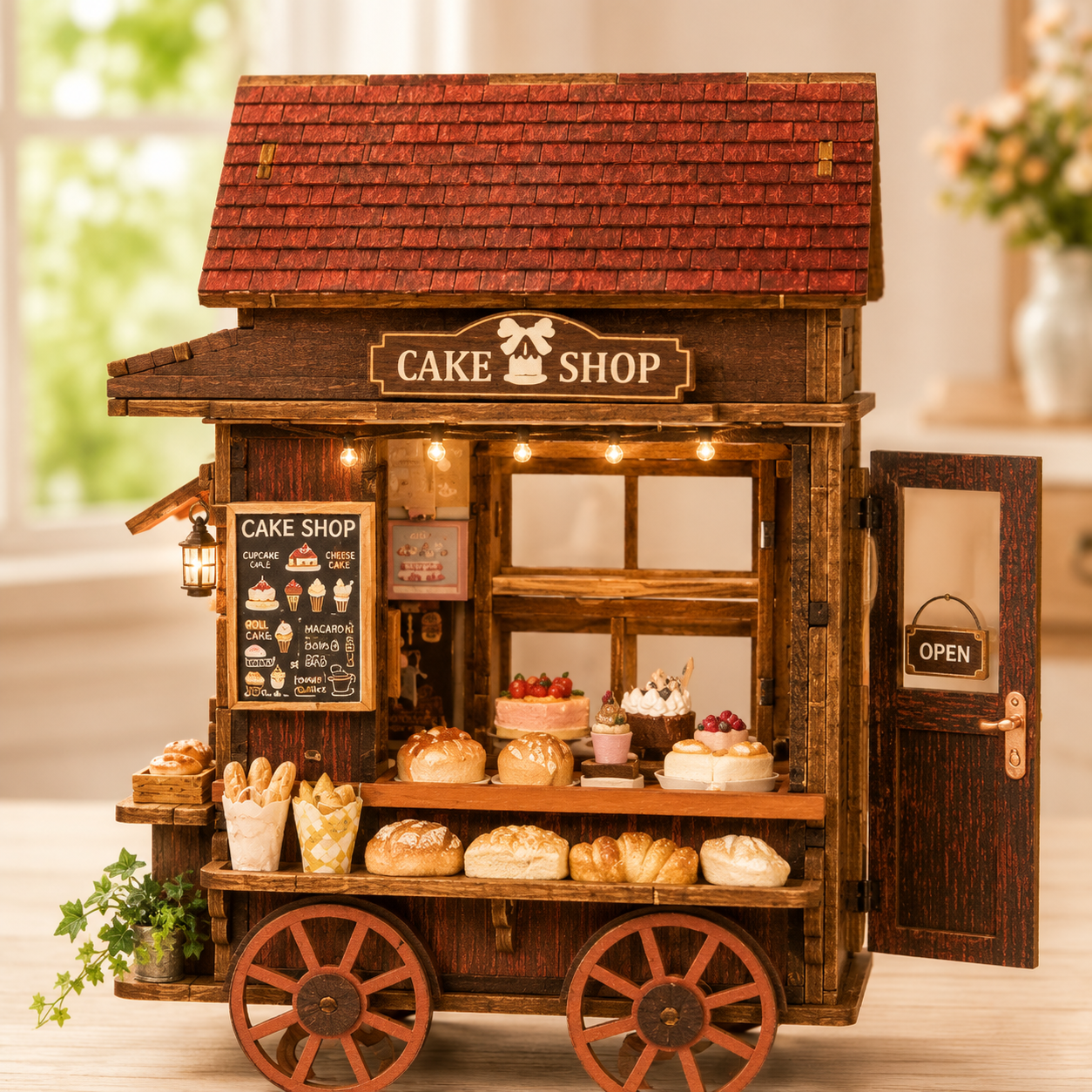 Sweet Wheel Bakery DIY Book Nook