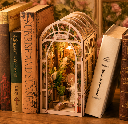 Blush Garden DIY Book Nook