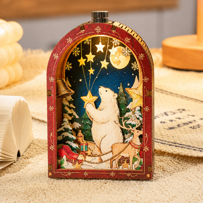 Polar Bear Christmas DIY Book Nook