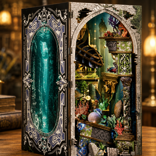 Moonlit Atlantis DIY Book Nook