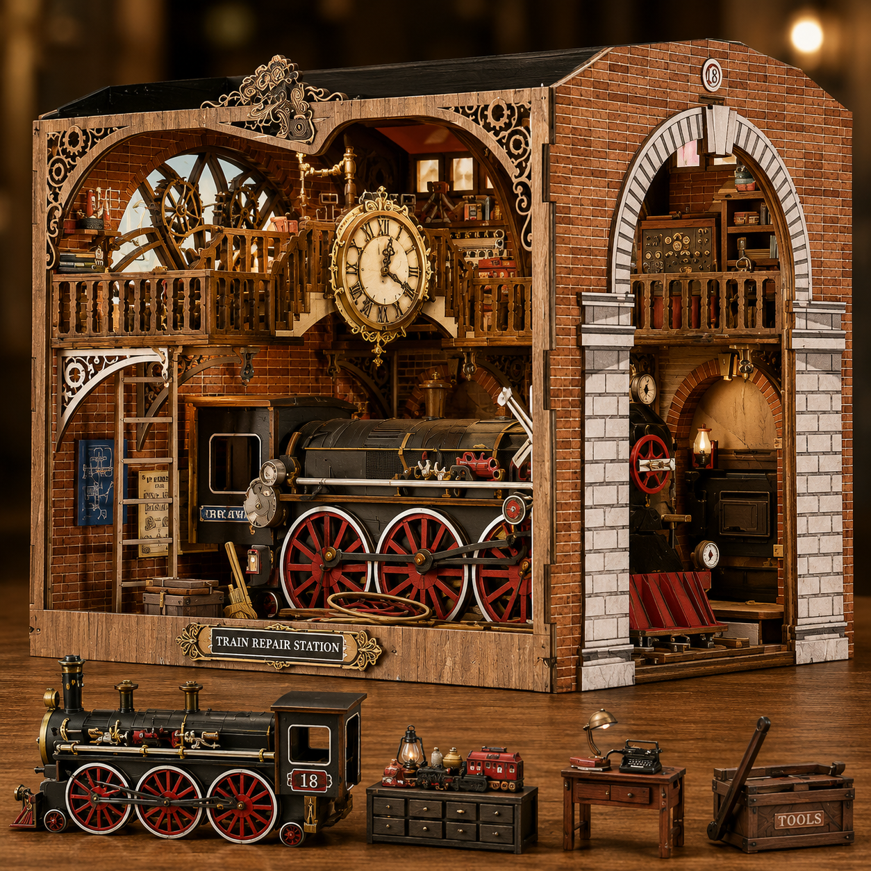 The Clockwork Station DIY Book Nook