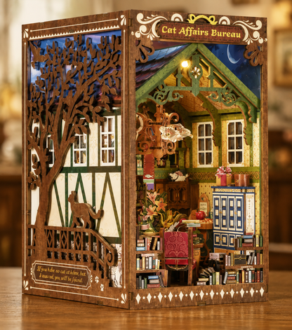 Whiskers & Tales DIY Book Nook