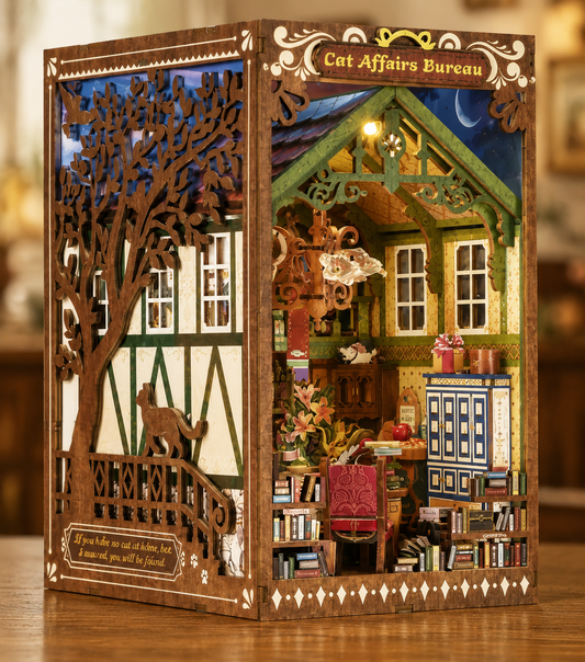 Whiskers & Tales DIY Book Nook