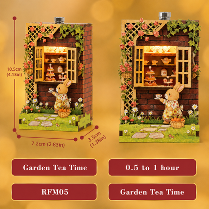 Rabbit Tea Party DIY Book Nook